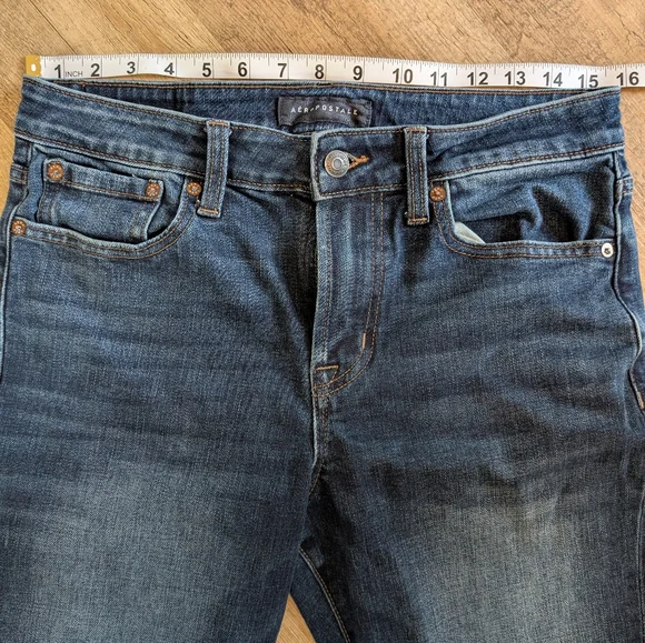 Aeropstale Athletic Straight Blue Jeans. Size 29/32 - Picture 6 of 7